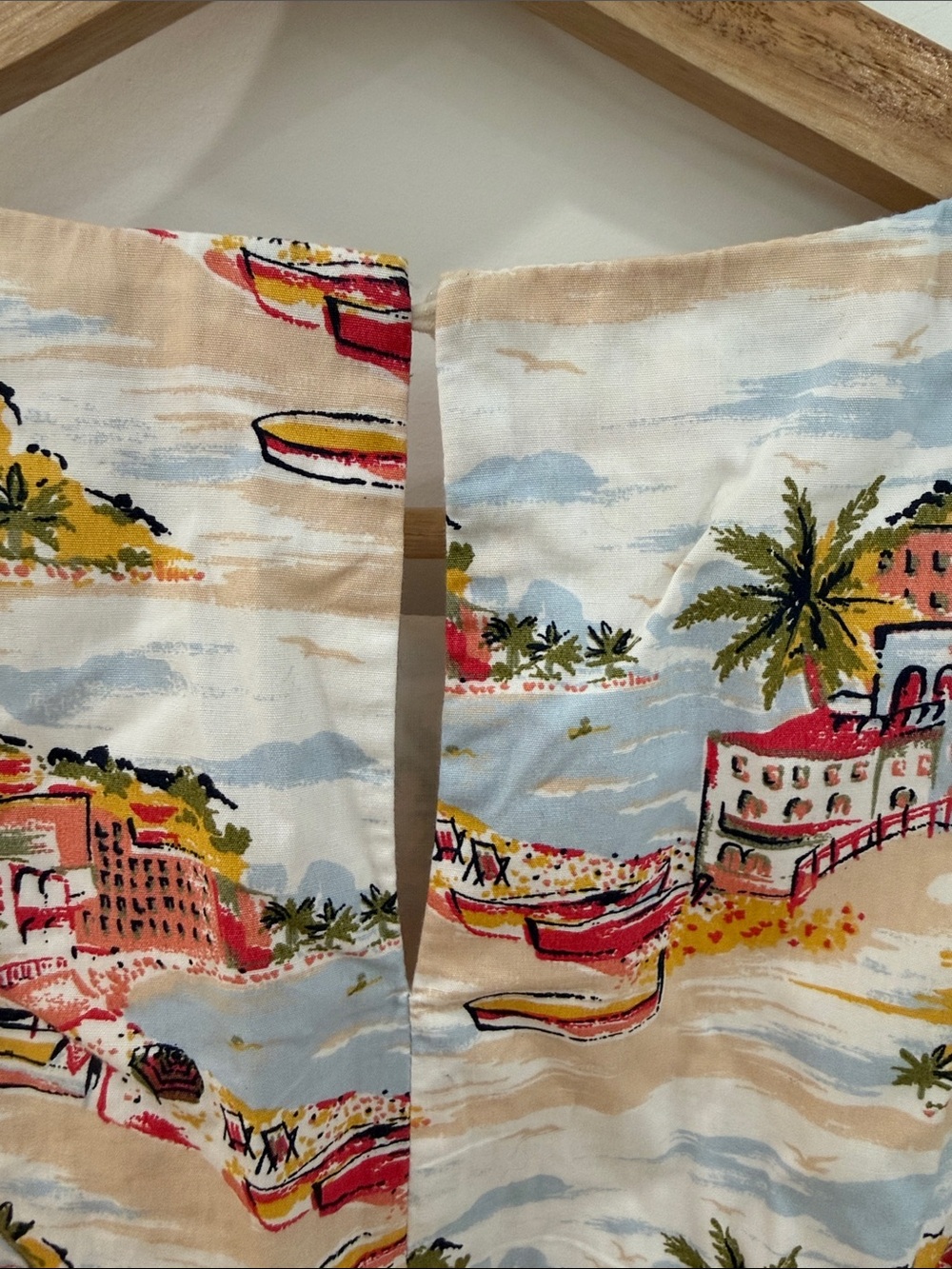 Boden Sleeveless Coastal Print Mini Dress in Light Blue and Pink - Picture 12 of 12